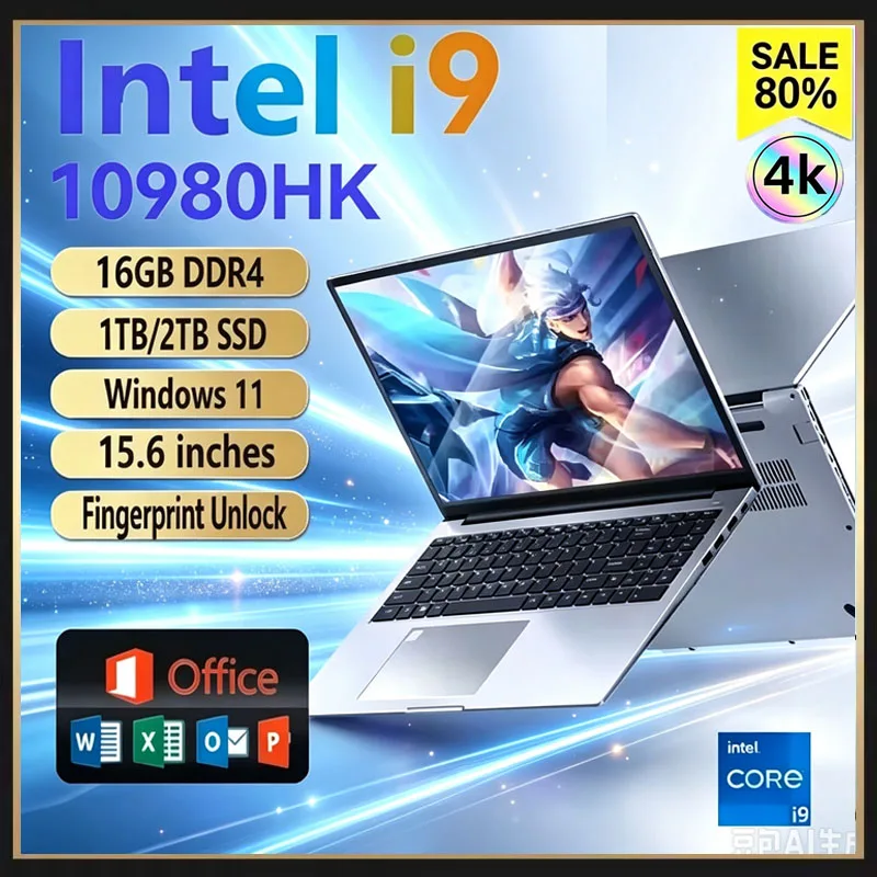 Pc Gaming Intel - 15.6인치 휴대용 노트북, 인텔 코어 i9-10980HK