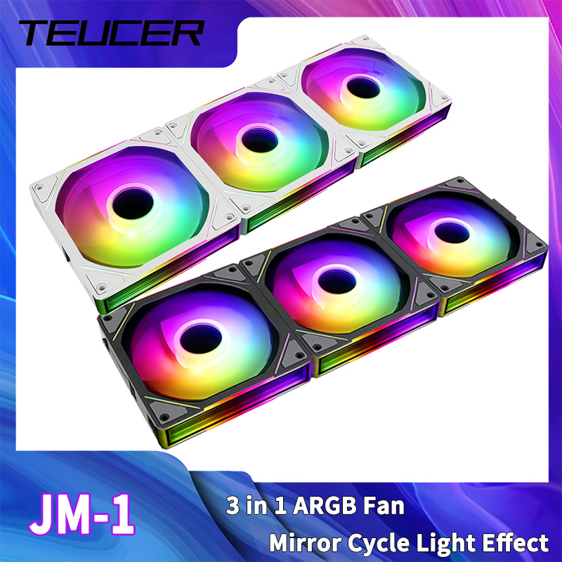 Pc Water Cooling - TEUCER JM-1 컴퓨터 케이스 팬 ARGB