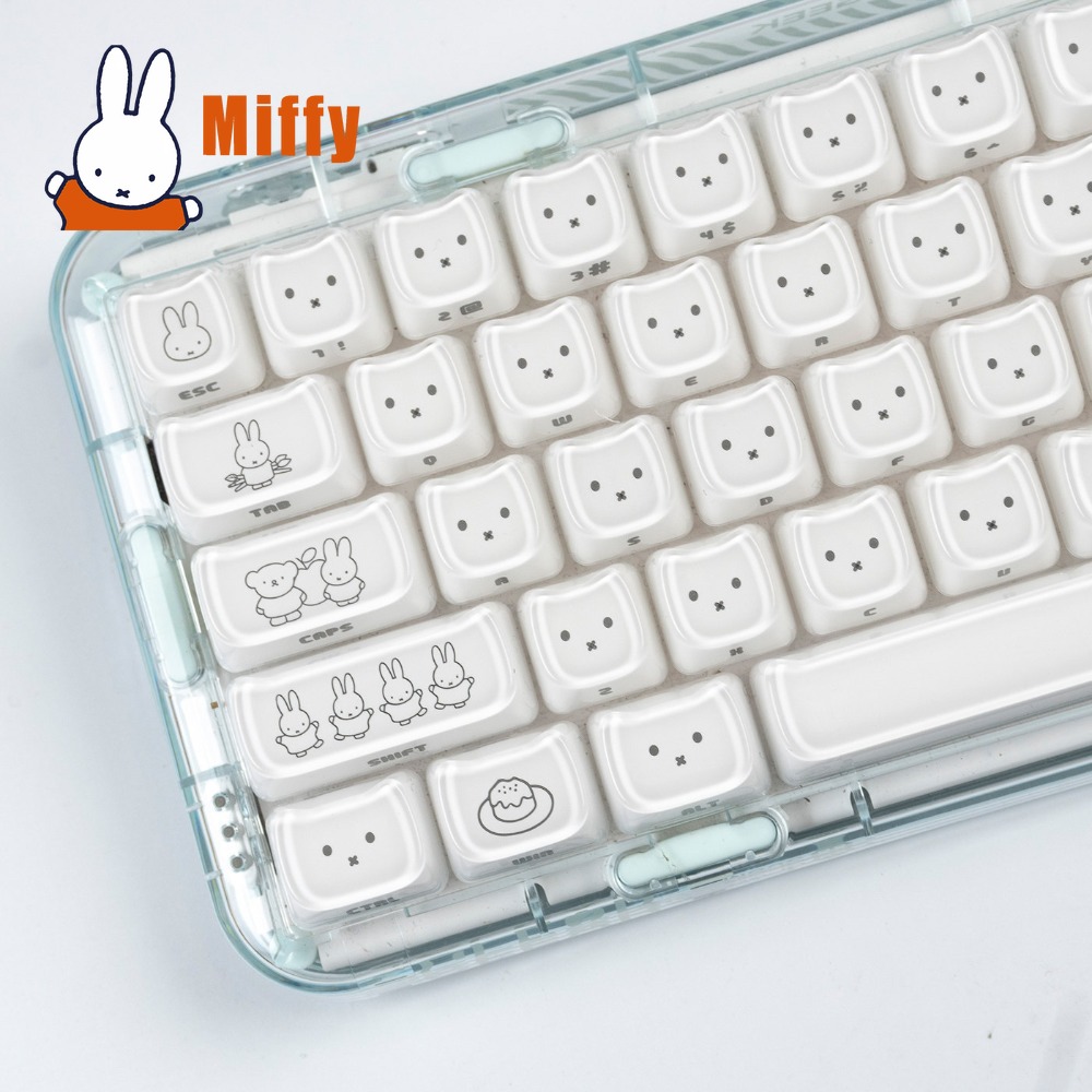 Kawaii Miffy Keycaps 귀여운 토끼 키  - Pc Gaming Lounge 리뷰 및 가격