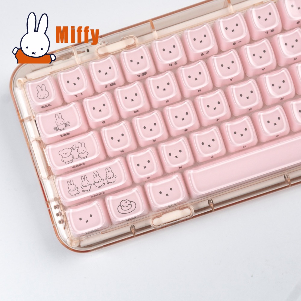 Kawaii Miffy Keycaps 귀여운 토끼 키  - Pc Gaming Lounge 리뷰 및 가격