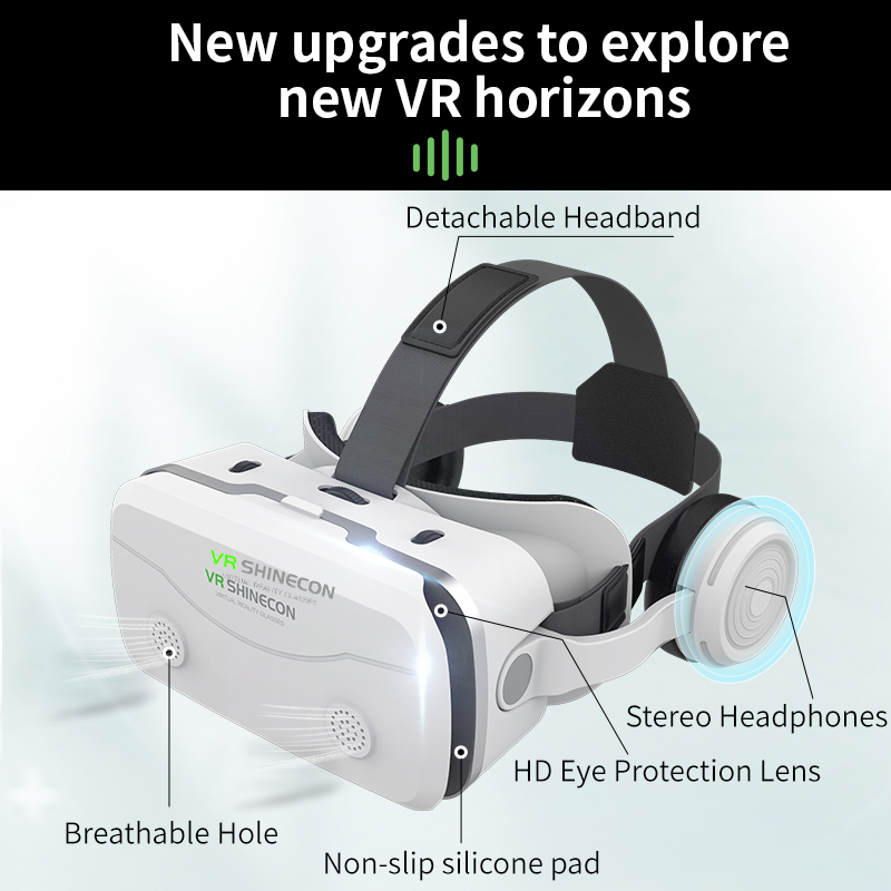 3D Viar 전화 가상 현실 VR 안경 헬멧 헤드셋  - Vr Headset Pc 리뷰 및 가격