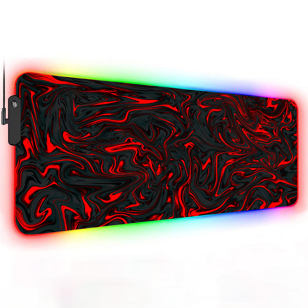 마우스패드 RGB 마우스 패드 레드 및 블랙 리퀴드 마 - Pc Gaming Liquid 리뷰 및 가격