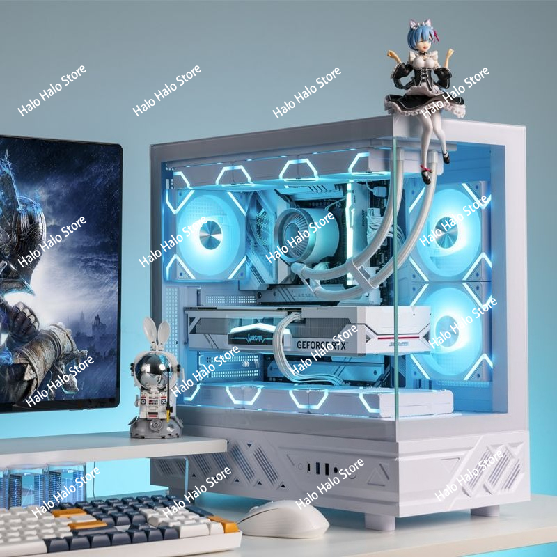 화이트 시뷰 ATX PC 케이스 강화유리 360mm 수 - Pc Gaming Liquid 리뷰 및 가격