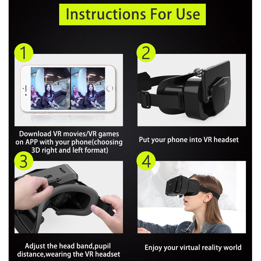 3D 가상 현실 VR 안경 휴대폰 스마트폰용 7인치 헤 - Vr Headset Pc 리뷰 및 가격