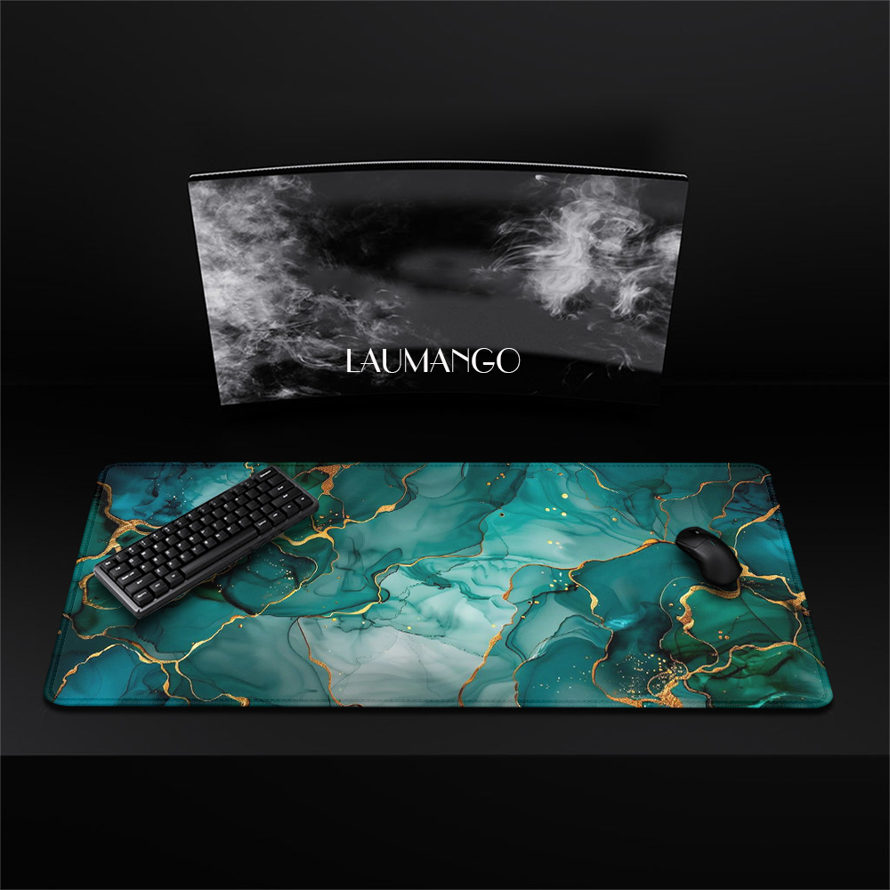다크 그린 대리석 옥 액체 애니메이션 마우스 매트, 게 - Pc Gaming Liquid 리뷰 및 가격