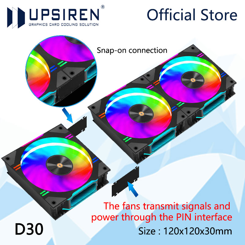 UPSIREN D30 120X120X30mm 컴퓨터 케 - Pc Water Cooling 리뷰 및 가격