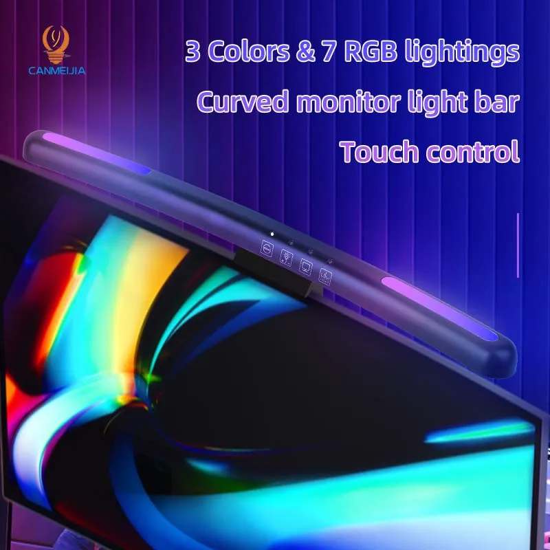 곡선 LED 모니터 라이트 바, USB RGB PC 스 - Pc Gaming Lounge 리뷰 및 가격